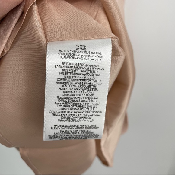 NWT BCBGeneration Fit and flare pink lace inset dress Sz 0 - Picture 9 of 10